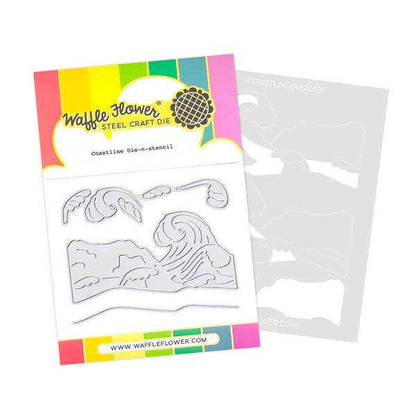 Waffle Flower Die-n-Stencil - Coastline