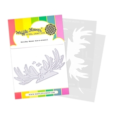 Waffle Flower Die-n-Stencil - Holiday Moose