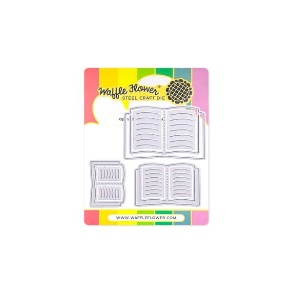 Waffle Flower Die - Open Book Trio