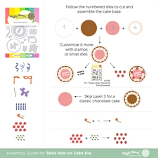 Waffle Flower Die - Table Add-On Cake