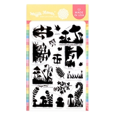 Waffle Flower Clear Stamp - Postage Collage Mush Love