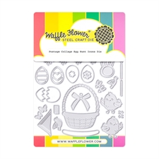 Waffle Flower Die - Postage Collage Egg Hunt Icons