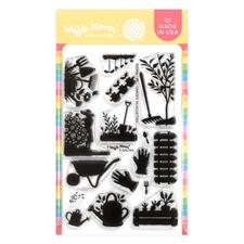 Waffle Flower Clear Stamp - Postage Collage Garden Silhouettes