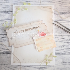 GummiApan DIE - Happy Birthday Ticket