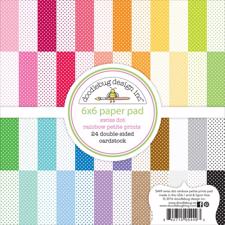 Doodlebug Design Paper Pad 6x6" - Swiss Dot Rainbow Petite Prints