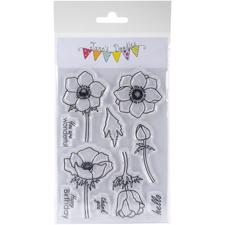 Jane's Doodles Clear Stamp Set - Anemone