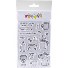 Jane's Doodles Clear Stamp Set - Coffee Time
