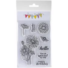 Jane's Doodles Clear Stamp Set - Daisies