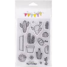 Jane's Doodles Clear Stamp Set - Cactus