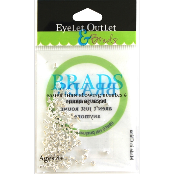 Mini EyeLets 1/16" - Silver (100 pc)