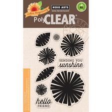 Hero Arts Clear Stamp Set - Graphic Flowers