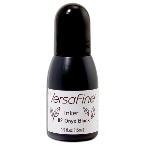 Versafine  RE-Inker - Onyx Black (sort) - flaske