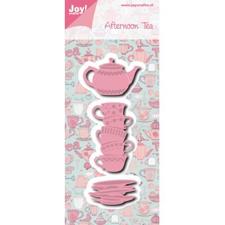Joy Die - Afternoon Tea / Teapot & Stack of Cups