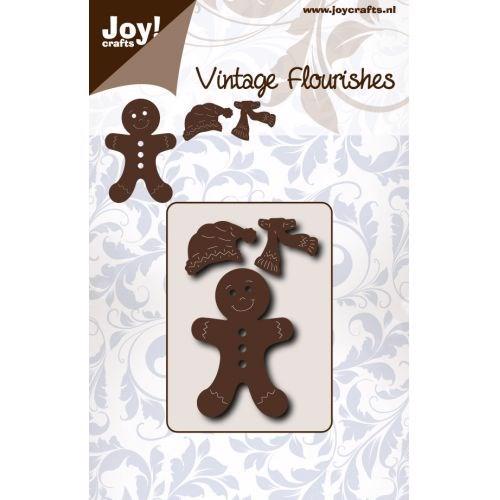 Joy Die - Vintage Flourishes / Gingerbread Man