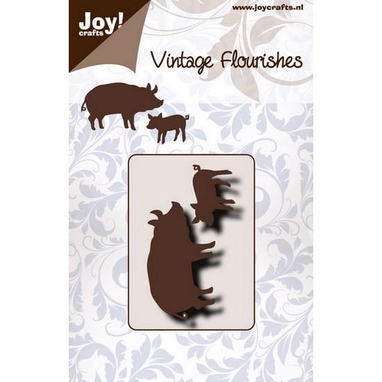 Joy Die - Vintage Flourishes / Pigs