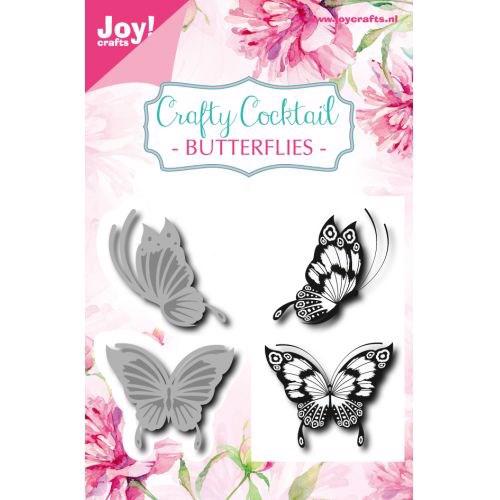 Joy Die - Cut & Stamp / Butterflies