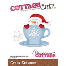 Cottage Cutz  Die - Cocoa Snowman