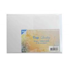 JOY Card & Envelope  - A6 - Hvid (50 sæt)