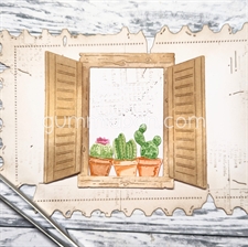 GummiApan DIE - Trævindue med Skodder