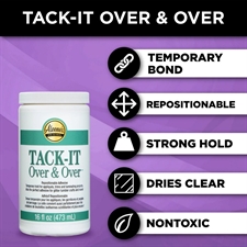 Aleene\'s Tack-It Over & Over Liquid Glue (stor bøtte)
