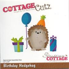Cottage Cutz Die - Birthday Hegehog