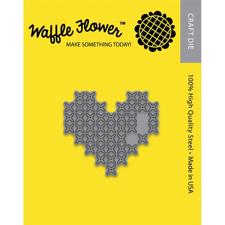 Waffle Flower Die - Cross Stitch Heart