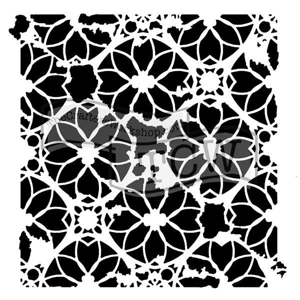 Crafter\'s Workshop Template 12x12" - Distressed Lace