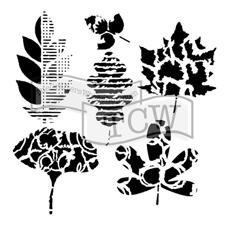 Crafter's Workshop Template 12x12" - Leaf Collection
