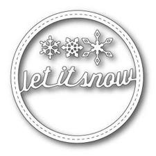 Memory Box Die - Stitched Let It Snow Circle Frame
