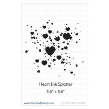 Your Next Stamp - HEART Ink Splatters