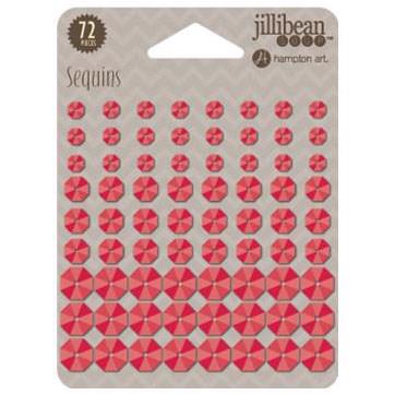 Jillibean Soup Adhesive Sequins - Red