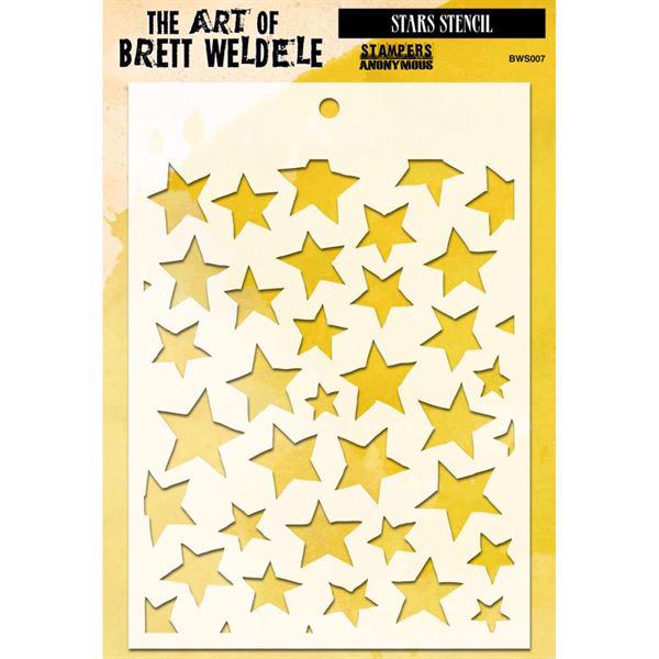 Brett Weldele Stencil - Stars