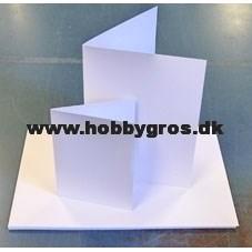 Kort-Karton Glat 200 gsm - Hvid (14x28 cm) - 100 ark