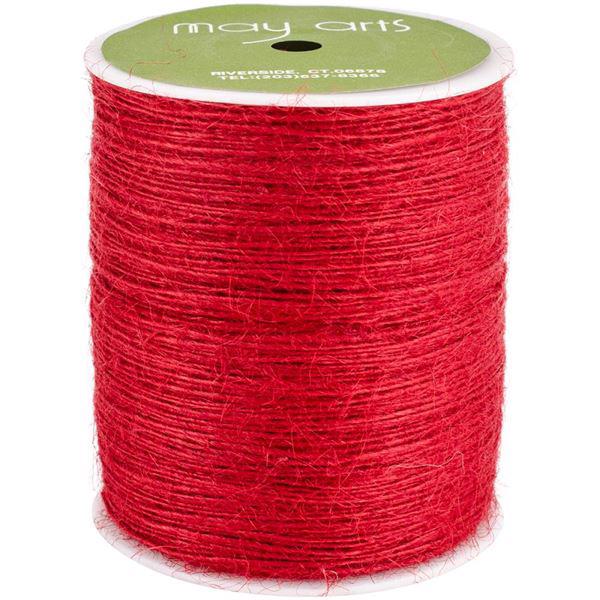 May Arts Burlap String (twine) - Red