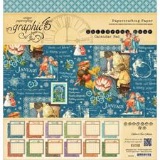 Graphic45 Paper Pad 12x12" -  Children's Hour / Calender Pad