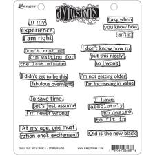 Cling Rubber Stamp Set - Dylusions / Old is the New Black