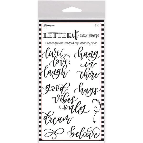 Ranger Letter It - Clear Stamps / Encourage