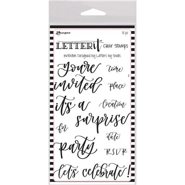 Ranger Letter It - Clear Stamps / Invitation