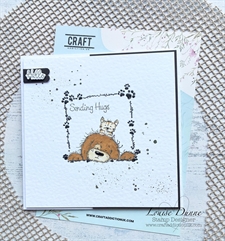 CraftAddictionUK Clear Stamp Set A5 - Ruffles and Crumpet (hund og kat)
