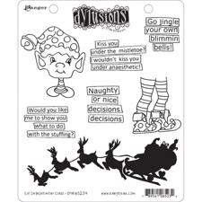 Cling Rubber Stamp Set - Dylusions / Elf Improvement Class