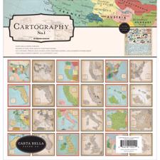Carta Bella Scrapbook Paper Collection Kit - Cartography No. 1