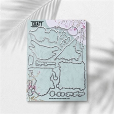 CraftAddictionUK Coordinating Die Set - Ruffles and Crumpet (hund og kat)