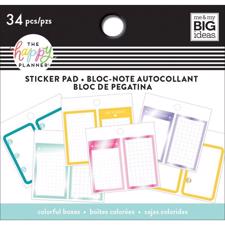 Happy Planner / Create 365 - Tiny Sticker Pad / Functionality (Colourful Boxes)