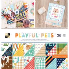 DCWV 12x12"  Paper Stack - Playful Pets