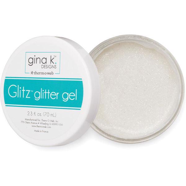 Gina K Glitz Glitter Gel - White