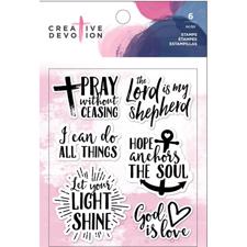 Creative Devotion Clear Acrylic Stamps - God is Love