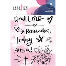 Creative Devotion Clear Acrylic Stamps - Remember