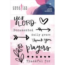Creative Devotion Clear Acrylic Stamps - Prayers