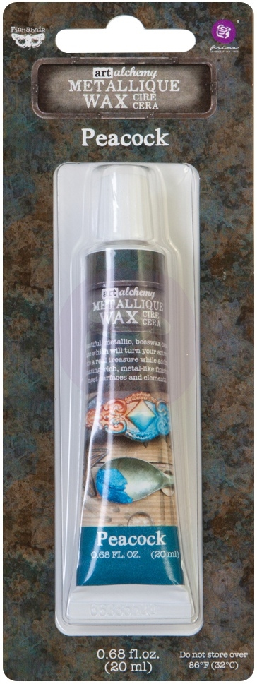 Finnabair Art Alchemy Metallique Wax - Peacock (tube)