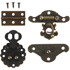 Metal Pynt - Mini Beslag (2 x 5 sæt)